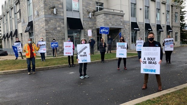 Les membres de l’APTS à nouveau en grève dans Lanaudière