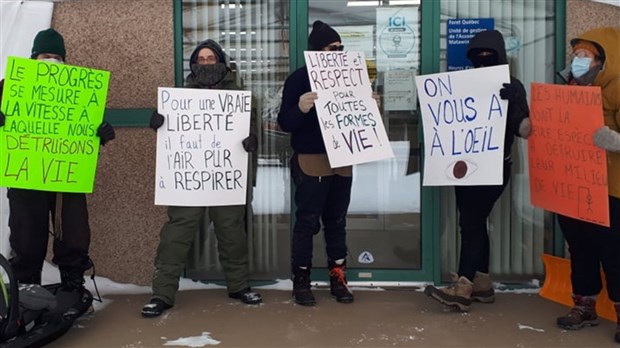 Rassemblement pour Mobilisation Matawinie à Sainte-Émelie-de-l'Énergie