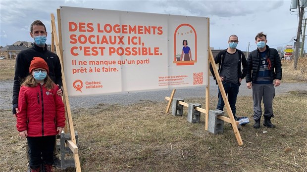 Québec solidaire s'est mobilisé à Lavaltrie contre la crise du logement