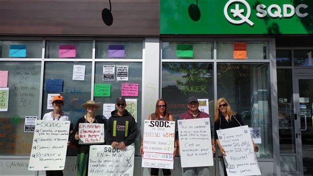 Les employés de la SQDC à Joliette sont toujours en grève