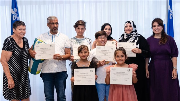 Une cérémonie pour les personnes nouvellement arrivées à Joliette