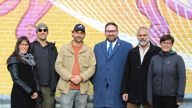 Une murale aux couleurs de la culture à Joliette 
