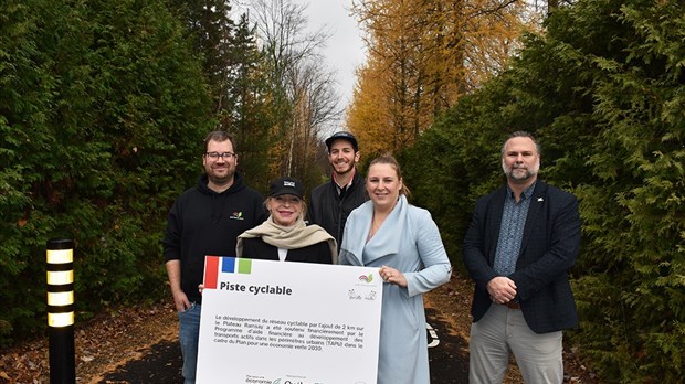 Le prolongement de la piste cyclable du plateau Ramsay est terminé