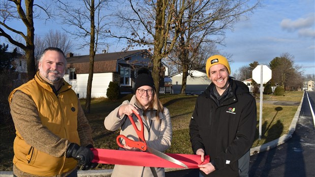 Inauguration des travaux de la rue Mayrand à Saint-Félix-de-Valois