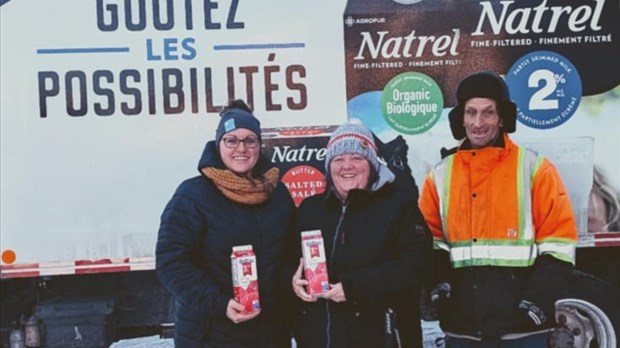 Les Producteurs de lait de Lanaudière offrent 1 550 litres de lait