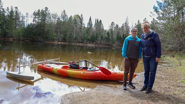 Un kayak adapté à Chalets Lanaudière offert par l'ARLPHL 