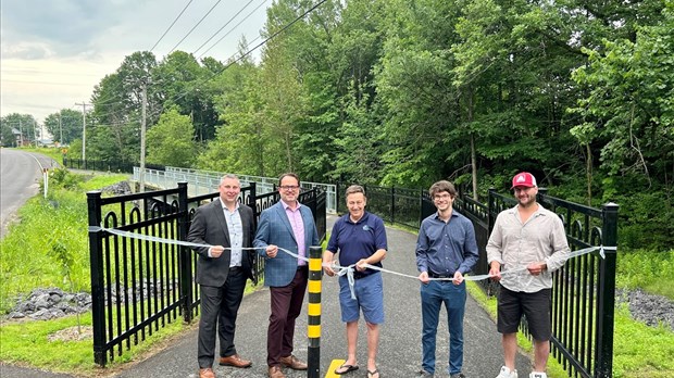 Inauguration de la piste cyclable à Saint-Ambroise-de-Kildare