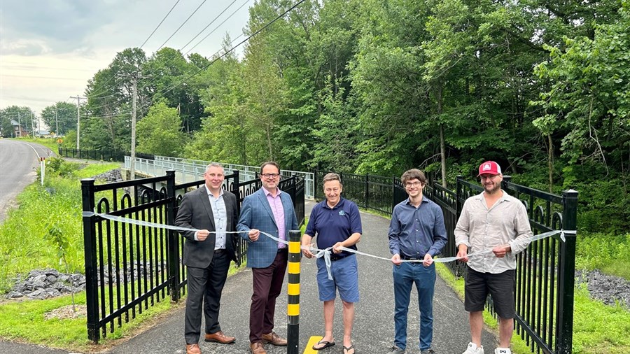 Inauguration de nouvelles installations de loisir à NotreDamedesPrairies