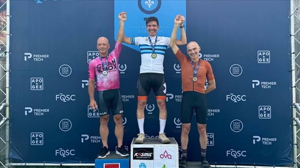 Éric Provost médaillé d'argent aux Championnats québécois sur route