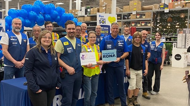 La Fondation RONA aidera trois OBNL de Lanaudière