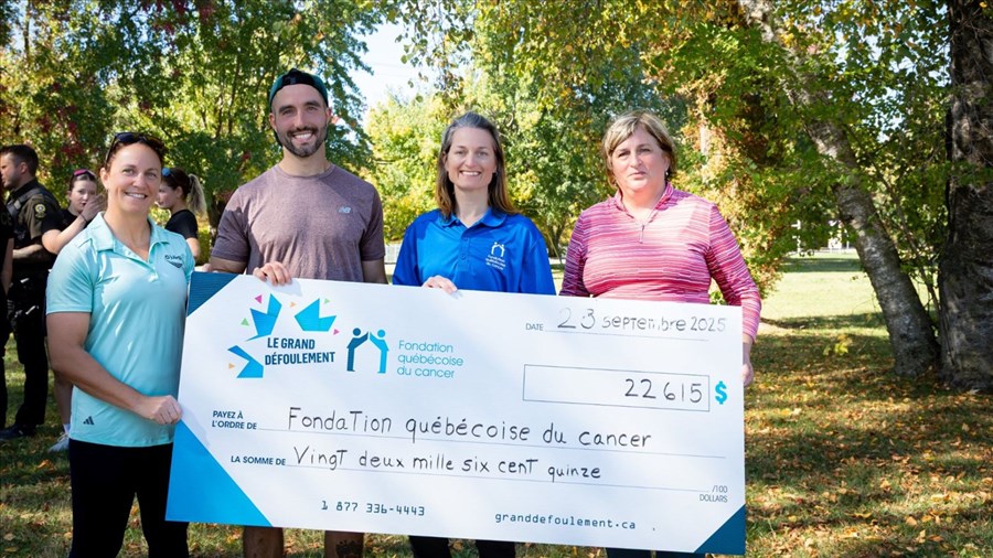 Plus de 25 000 $ au profit des personnes touchées par un cancer