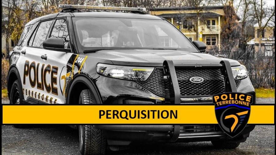 Une perquisition sur la rue André à Terrebonne en matière de stupéfiants