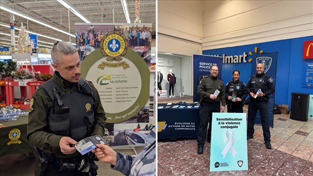 Les policiers sensibilisent sur la violence entre partenaires intimes