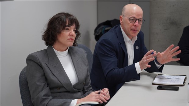 Joël Arseneau et Catherine Gentilcore à l'Hôpital Pierre-Le Gardeur