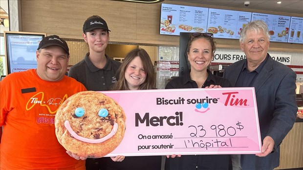 Biscuit sourire : près de 24 000 $ pour la Fondation pour la Santé du Nord de Lanaudière