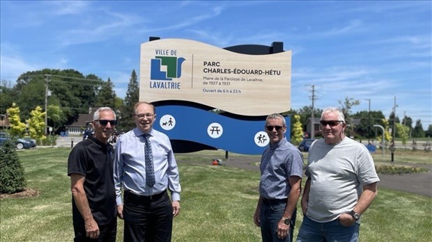Lavaltrie offre un nouvel espace vert avec le parc Charles-Édouard-Hétu 