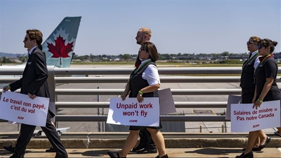 Les agents de bord d'Air Canada n'ont pas encore déposé de préavis de grève