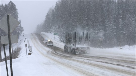 Tempête hivernale : les usagers de la route appelés à la prudence